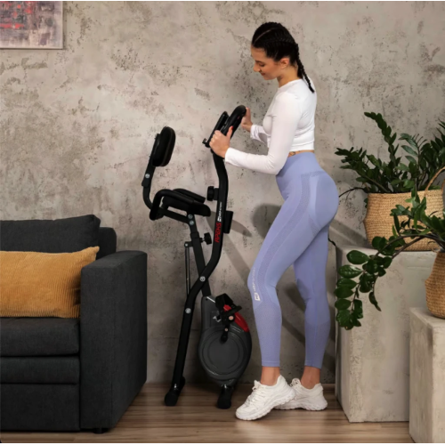 Велотренажер  Hop-Sport HS-3030X Apeks X-Bike Grey - фото №6